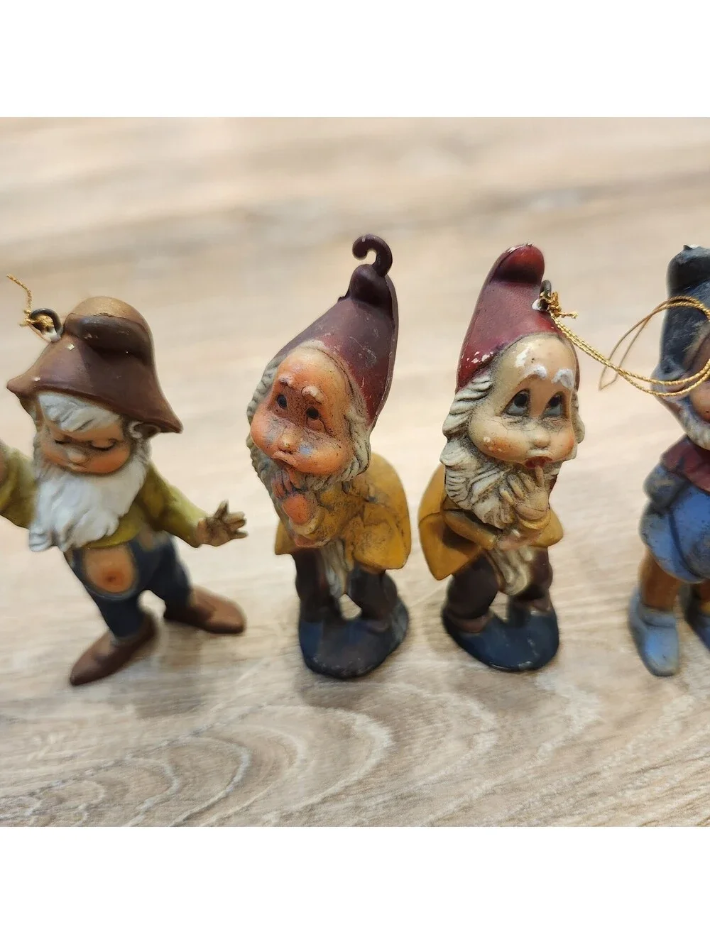 Vintage Macau Elf Holding Candle Dwarf Gnome Pixie Christmas Figurine Ornament